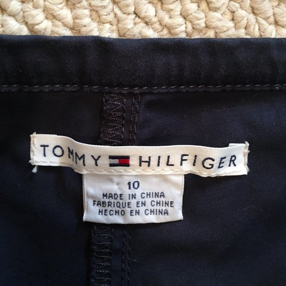 Tommy Hilfiger crisp stretch cotton navy skort 10 - Picture 8 of 9